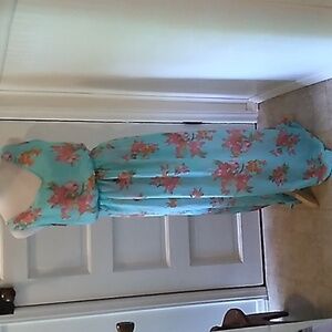 Pink Owl medium floral summer dress